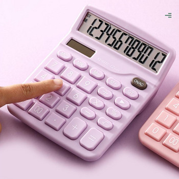 High Clearly Финансов инструмент Счетоводство 12 цифри Голям екран Електронен калкулатор Електронен калкулатор Ученически пособия