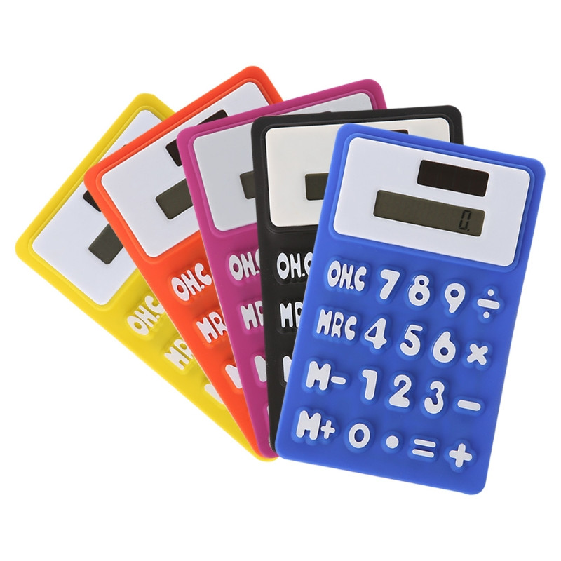Sklopivi ručni znanstveni solarni kalkulator od mekanog silikona za školski ured