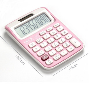 10-цифрен настолен калкулатор Големи бутони Инструмент за финансово бизнес счетоводство Розов Зелен Син Големи бутони Преносим с ремък