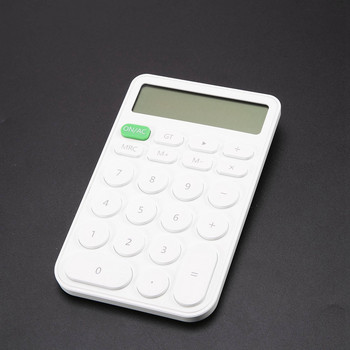1PC 3,5 инча X 5,5 инча бял компактен калкулатор Елегантен и задължителен калкулатор за извършване на изчисления в движение
