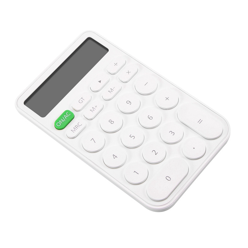 1PC 3,5 inča x 5,5 inča bijeli kompaktni kalkulator Elegantan i nezaobilazan kalkulator za izvođenje kalkulacija u pokretu