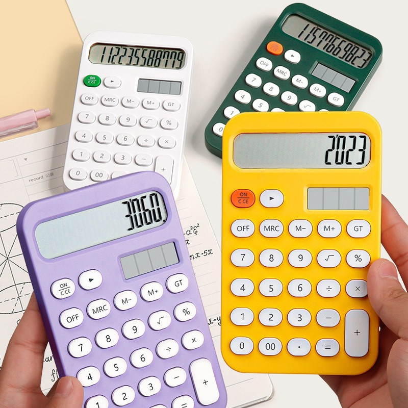 Kawaii slatki mini kalkulator Prijenosno računalo Mali mini studentski računalni stroj visoke vrijednosti Uredski izdržljiv.