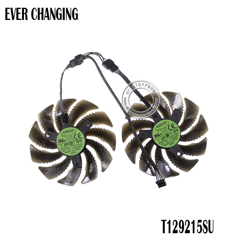 88MM T129215SU PLD09210S12HH 12V 4 kontaktų aušinimo ventiliatorius, skirtas Gigabyte GeForce GTX 1060 1070 GTX1060 GTX1070 grafikos plokštės aušintuvo ventiliatorius