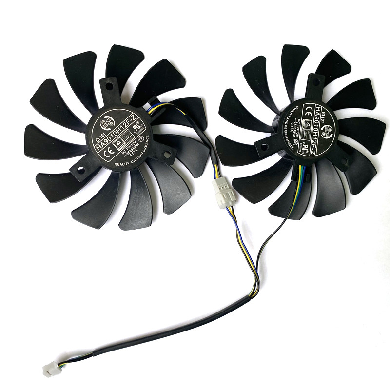 NAUJAS 2Vnt. 85MM 4PIN HA9010H12F-Z GTX1060 aušintuvo ventiliatoriaus keitimas, skirtas MSI GTX 1060 OC 6G GTX 960 P106-100 P106 GTX1060 GTX960