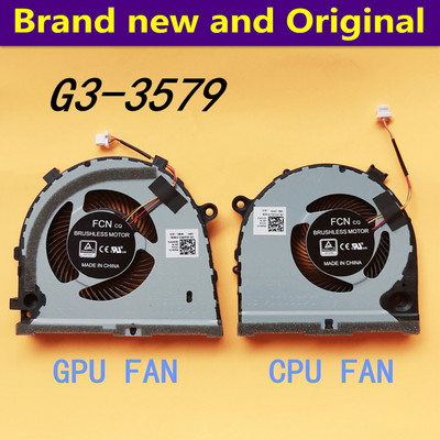 Νέος πρωτότυπος ανεμιστήρας GPU CPU για Dell G3 G3-3579 3779 15 5587 series ανεμιστήρας ψύξης 0TJHF2 TJHF2 0GWMFV GWMFV
