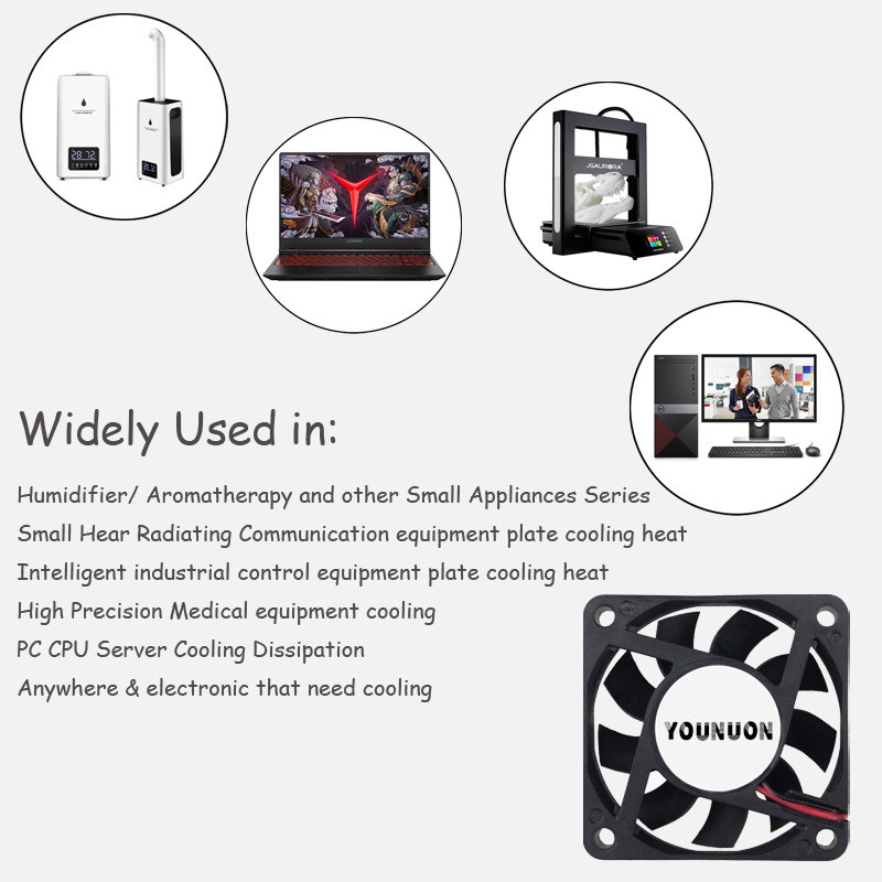 2 komada 60mm 6015 5V 12V 24V bez četkica USB 2PIN 3PIN DC hladnjak ventilator 60x60x15mm 6015 6cm za računalo PC CPU hlađenje kućišta