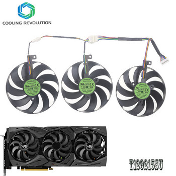 T129215SU 7Pin вентилатори за охлаждане на GPU карти за ASUS ROG STRIX-GeForce RTX 2070 2080 SUPER Ti GAMING RTX2080 RTX2080Ti Fan