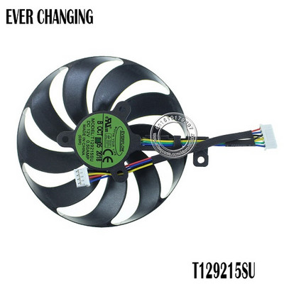T129215SU 7 kontaktų GPU kortelės aušintuvo ventiliatoriai, skirti ASUS ROG STRIX-GeForce RTX 2070 2080 SUPER Ti GAMING RTX2080 RTX2080Ti ventiliatoriui