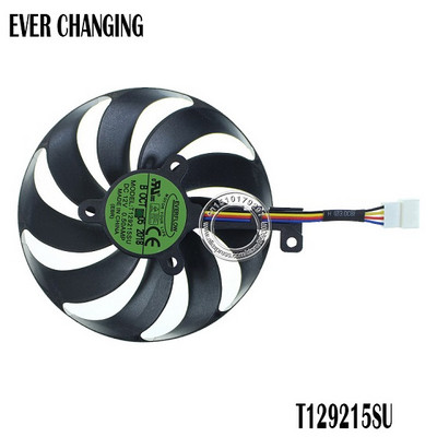 T129215SU 7 kontaktų GPU kortelės aušintuvo ventiliatoriai, skirti ASUS ROG STRIX-GeForce RTX 2070 2080 SUPER Ti GAMING RTX2080 RTX2080Ti ventiliatoriui