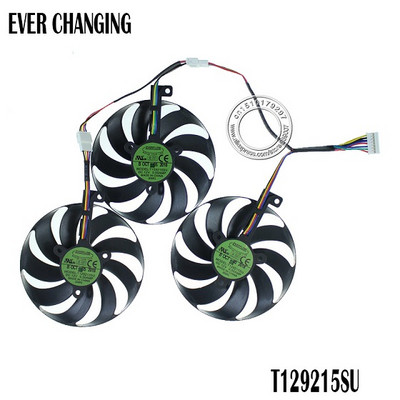 T129215SU 7 kontaktų GPU kortelės aušintuvo ventiliatoriai, skirti ASUS ROG STRIX-GeForce RTX 2070 2080 SUPER Ti GAMING RTX2080 RTX2080Ti ventiliatoriui