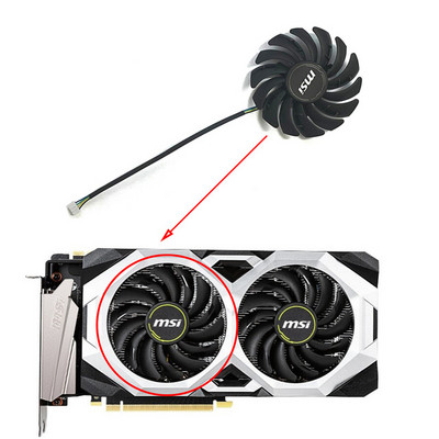 PLD09210S12HH DC 12V 0,40A 4PIN 85MM RTX2070 GPU hűtő MSI Geforce RTX 2060 2070 2080 Super Ventus XS OC grafikus kártya ventilátorhoz