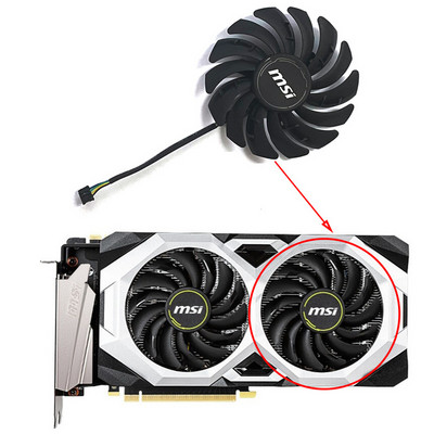 PLD09210S12HH DC 12V 0,40A 4PIN 85MM RTX2070 GPU hűtő MSI Geforce RTX 2060 2070 2080 Super Ventus XS OC grafikus kártya ventilátorhoz