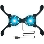 1 kom rashladnih jastučića za prijenosno računalo, sklopivi USB ventilator za hlađenje, 2 ventilatora, radijator, prijenosni rashladni jastučići za prijenosno računalo, hladnjak za prijenosno računalo