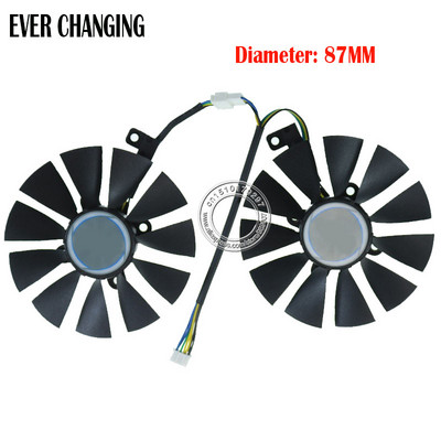2PCS 87MM ventilator za hlađenje grafičke kartice za ASUS DUAL GeForce GTX1060-O6G P106-100 PLD09210S12HH DC12V 0.40A T129215SU DC12V 0.50AMP