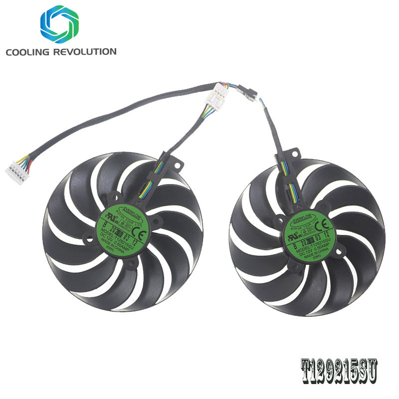 95MM T129215SU PLD10010S12HH 4 tűs grafikus ventilátor ASUS ROG Strix GTX 1660S SUPER GTX 1650 SUPER GTX1650 SUPER GTX1660S SUPER készülékhez