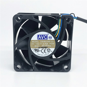 Сачмен лагер AVC DS06025B12U 12V 0.7A 6025 60MM 60x60x25MM CPU вентилатор кутия за компютър Охлаждащ вентилатор с 4pin PWM