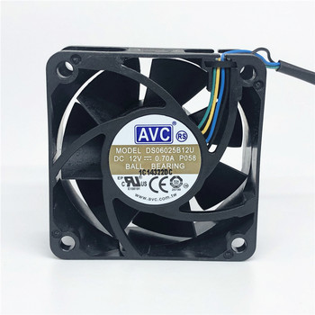 Ρουλεμάν AVC DS06025B12U 12V 0.7A 6025 60MM 60x60x25MM ανεμιστήρας CPU Θήκη υπολογιστή Ανεμιστήρας ψύξης με 4pin PWM