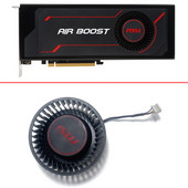 75MM 4PIN PLB07525B12HH 12V VEGA56 VEGA64 MSI RX VEGA 56 64 AIR BOOST 8G OC Publiskā versija Grafikas kartes turbīnas dzesēšanas ventilators