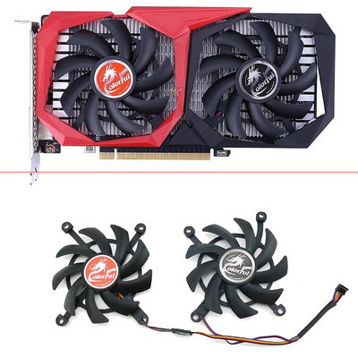 2GAB JAUNS dzesēšanas ventilators KRĀSAIM GeForce RTX 2060 2060SUPER GTX 1660Ti 1650 1660 SUPER grafikas kartes ventilators 85MM 4PIN GPU VENTILATORS