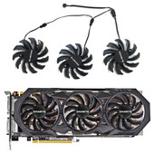 PLD08010S12H 75 mm 3 kontaktiga GTX 970 GPU ventilaator Gigabyte GTX 970 Windforce G1 R9-280X GV-R928XWF3-3GD GV-R928XOC graafikakaardi jaoks