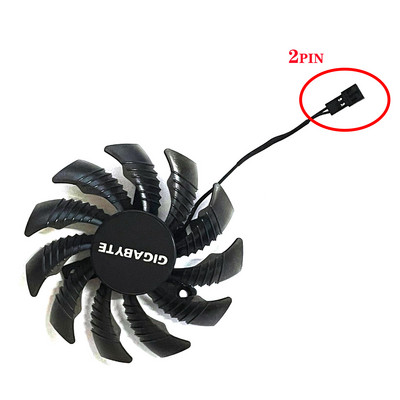 PLD08010S12H 75 mm 3 kontaktiga GTX 970 GPU ventilaator Gigabyte GTX 970 Windforce G1 R9-280X GV-R928XWF3-3GD GV-R928XOC graafikakaardi jaoks