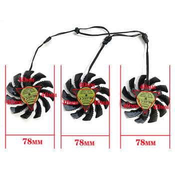 78mm T128010SU PLD08010S12HH 4pin 12V 0.35A за Gigabyte Aorus GTX 1060 1070 1080 G1 GTX 1070Ti 1080Ti 960 980Ti Вентилатор на видео карта