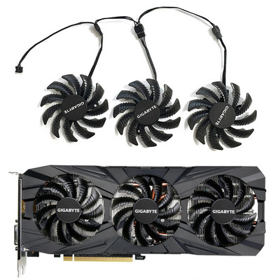 78 mm T128010SU PLD08010S12HH 4pin 12V 0.35A za Gigabyte Aorus GTX 1060 1070 1080 G1 GTX 1070Ti 1080Ti 960 980Ti ventilator video kartice