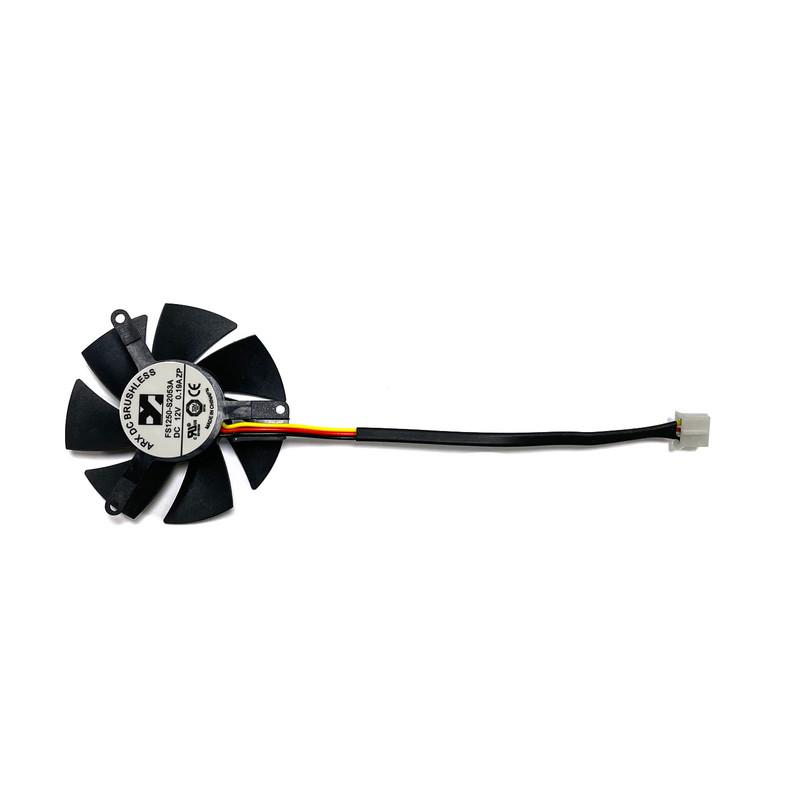 GIGABYTE GTX 1050 OC niskoprofilni ventilator za hlađenje, zamjena FS1250-S2053A 12V 0.19A GTX1050/1050Ti ventilator grafičke kartice