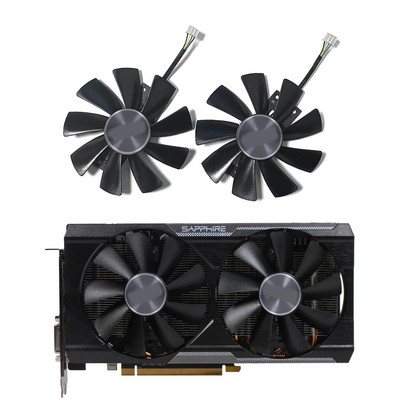 2gab GAA8B2U/GAA8S2U DC 12V 0,45A GPU grafiskās kartes ventilators Sapphire R9 380 380X 2G/4G D5 grafiskās kartes nomaiņas ventilatoram