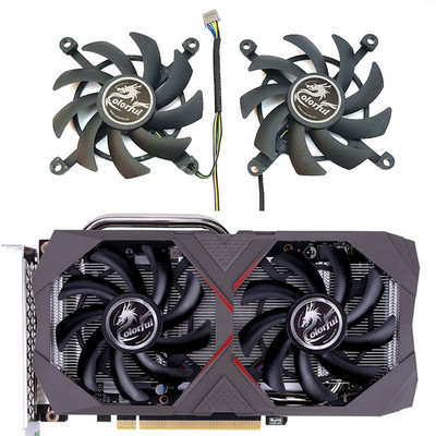 JAUNS 1 LOT 85 MM 4PIN RTX 2060 2060S GPU ventilators, krāsainam GeForce GTX 1660TI 1660S 1650S 1650 grafiskās kartes dzesēšanas ventilatoram