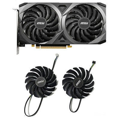 2vnt 95mm PLD10010S12HH RTX3060 gpu aušinimo ventiliatorius, skirtas MSI RTX 3070 3060 3060Ti Ventus 2X OC vaizdo plokštės aušintuvui