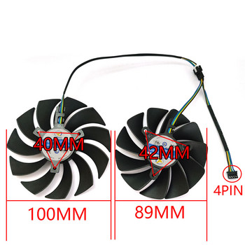 НОВ 89MM 100MM GAA8S2U GA92S2U CF1010U12S CF9015H12S RTX 3070 GPU вентилатор，За ZOTAC RTX 3070 3070TI Twin Edge видеокарта охлаждащ вентилатор
