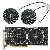 2 τμχ 85mm PLD09210B12HH 4pin DC 12V 0.4A RX 580 GPU Cooler For MSI RX 470 480 570 580 Armor Cooler Fan J0PB
