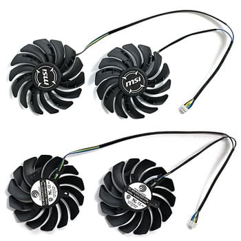 2 τμχ 85mm PLD09210B12HH 4pin DC 12V 0.4A RX 580 GPU Cooler For MSI RX 470 480 570 580 Armor Cooler Fan J0PB