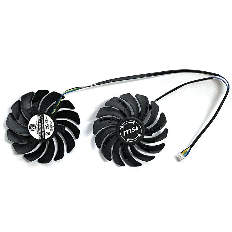 2 τμχ 85mm PLD09210B12HH 4pin DC 12V 0.4A RX 580 GPU Cooler For MSI RX 470 480 570 580 Armor Cooler Fan J0PB