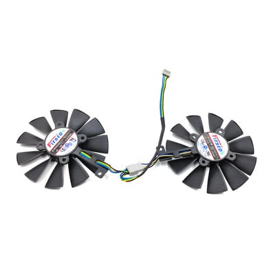 ΝΕΟΣ 87MM GTX1060 GTX1070 RX480 ανεμιστήρας ψύξης για ASUS GTX 1060 1070 RX 480 κάρτα γραφικών T129215SU FDC10U12D9-C 28mm ανεμιστήρες ψύξης