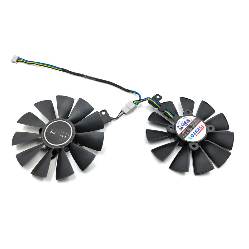 ΝΕΟΣ 87MM GTX1060 GTX1070 RX480 ανεμιστήρας ψύξης για ASUS GTX 1060 1070 RX 480 κάρτα γραφικών T129215SU FDC10U12D9-C 28mm ανεμιστήρες ψύξης