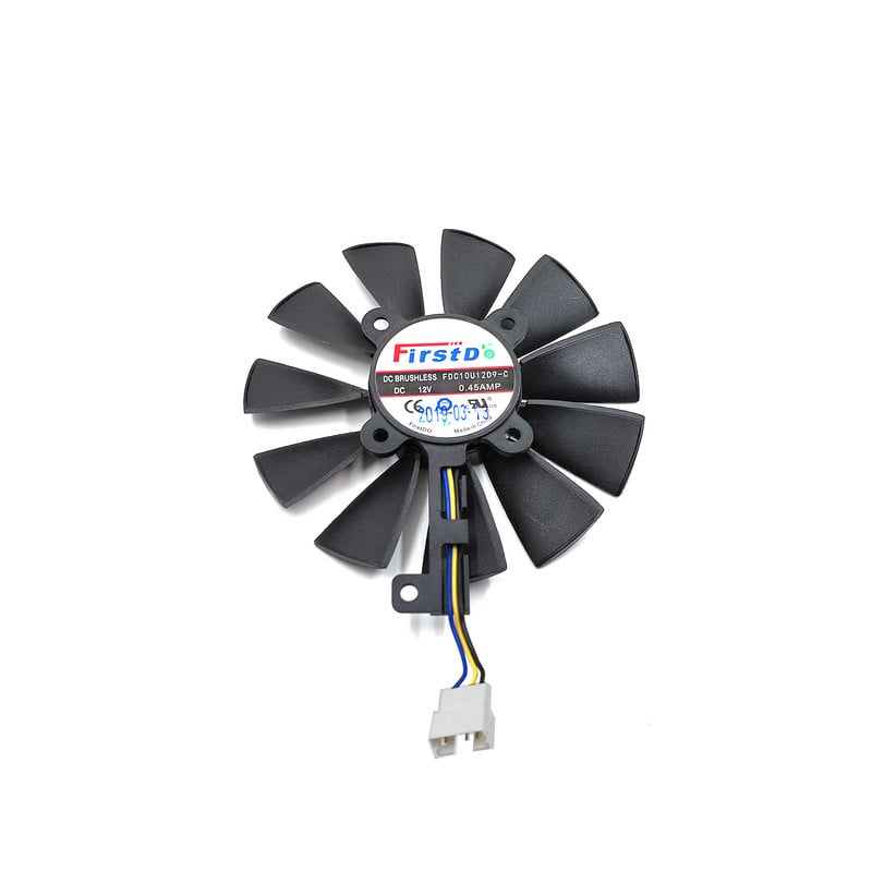 ΝΕΟΣ 87MM GTX1060 GTX1070 RX480 ανεμιστήρας ψύξης για ASUS GTX 1060 1070 RX 480 κάρτα γραφικών T129215SU FDC10U12D9-C 28mm ανεμιστήρες ψύξης