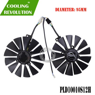 PLD10010S12H DC12V 0,30A 4PIN grafikus ventilátor ASUS ROG STITX GTX1050Ti 4G GTX 1050 2G készülékhez