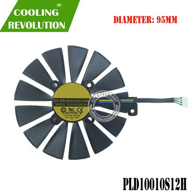 PLD10010S12H DC12V 0.30A 4PIN ventilator grafic pentru ASUS ROG STITX GTX1050Ti 4G GTX 1050 2G