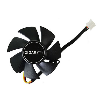 47MM FS1250-S2053A DC 12V 0.19A 3 Pin GTX 1050TI GPU Cooler Fan for Gigabyte GTX 1050Ti OC Low Profile Card Graphics 4G Fan