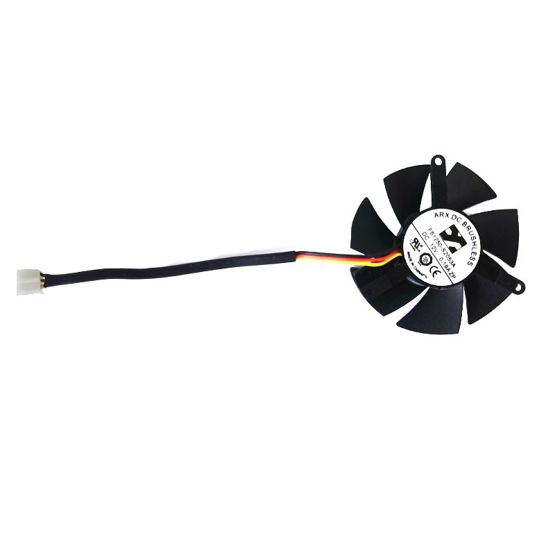47MM FS1250-S2053A DC 12V 0.19A 3-pinový chladič GPU GPU pre Gigabyte GTX 1050Ti OC nízkoprofilový 4G grafický ventilátor