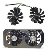 2 vnt 75 mm 4 kontaktų DC 12V 0,38A GA81S2U GTX950 GPU aušintuvas, skirtas Zotac GTX 950 960 GTX 1060 ddr5 vaizdo plokštės aušintuvui