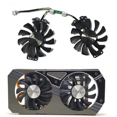 2PCS 75mm 4pin DC 12V 0.38A GA81S2U GTX950 GPU охладител за Zotac GTX 950 960 GTX 1060 ddr5 охладител за графични карти