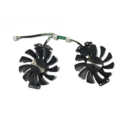 2 vnt 75 mm 4 kontaktų DC 12V 0,38A GA81S2U GTX950 GPU aušintuvas, skirtas Zotac GTX 950 960 GTX 1060 ddr5 vaizdo plokštės aušintuvui