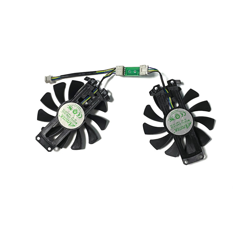 2 vnt 75 mm 4 kontaktų DC 12V 0,38A GA81S2U GTX950 GPU aušintuvas, skirtas Zotac GTX 950 960 GTX 1060 ddr5 vaizdo plokštės aušintuvui