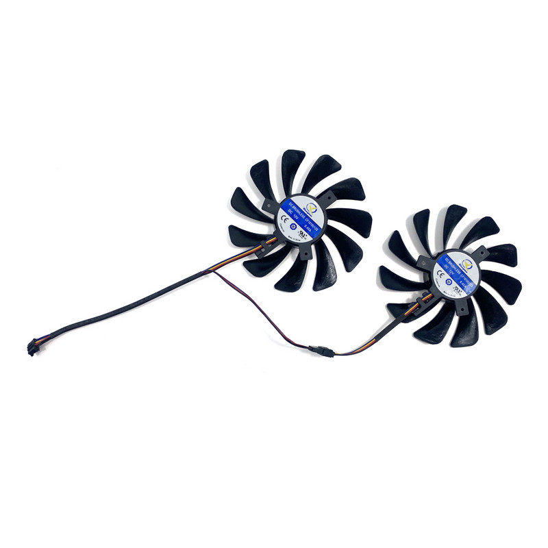 2PCS 95MM grafiskās kartes ventilators CF1010U12S FDC10U12S9-C 4PIN AMD RX580 590 GPU VENTILS XFX RX 590/580 VGA videokartes dzesēšanas ventilators