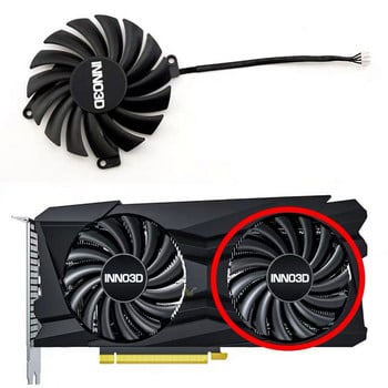 CF-12910S 85MM 4PIN DC 12V 0.35A RTX3060Ti RTX3070 GPU вентилатор за Inno3D GEFORCE RTX 3050 3060Ti 3070 TWIN X2 OC вентилатор на графична карта