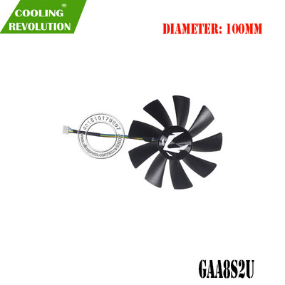 Ventilator grafic 100MM GAA8S2U DC12V 0.45A 4Pin pentru ZOTAC Gaming GeForce RTX 2080 RTX 2080 Ti SUPER AMP ZT-T20820D-10P OC