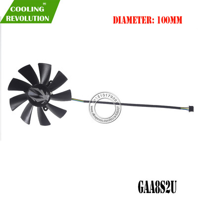 Ventilator grafic 100MM GAA8S2U DC12V 0.45A 4Pin pentru ZOTAC Gaming GeForce RTX 2080 RTX 2080 Ti SUPER AMP ZT-T20820D-10P OC